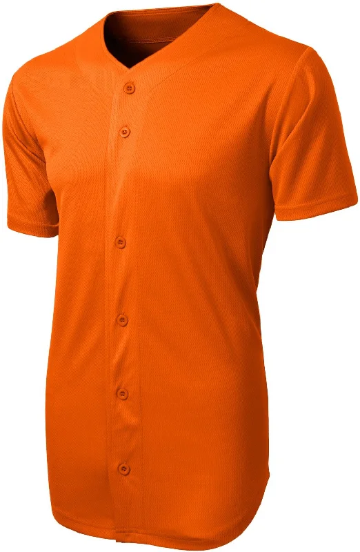 CLOSEOUT - Sport-Tek Posicharge Tough Mesh Full-Button Jersey