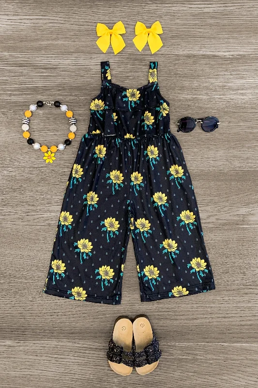 Black Sunflower Jumpsuit