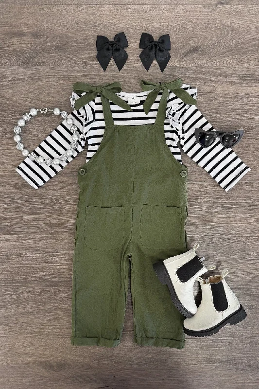 Stripe Jumpsuit Set