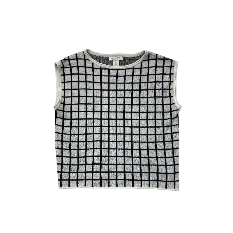 Top Sleeveless By Rachel Zoe In Checkered Pattern, Size: M