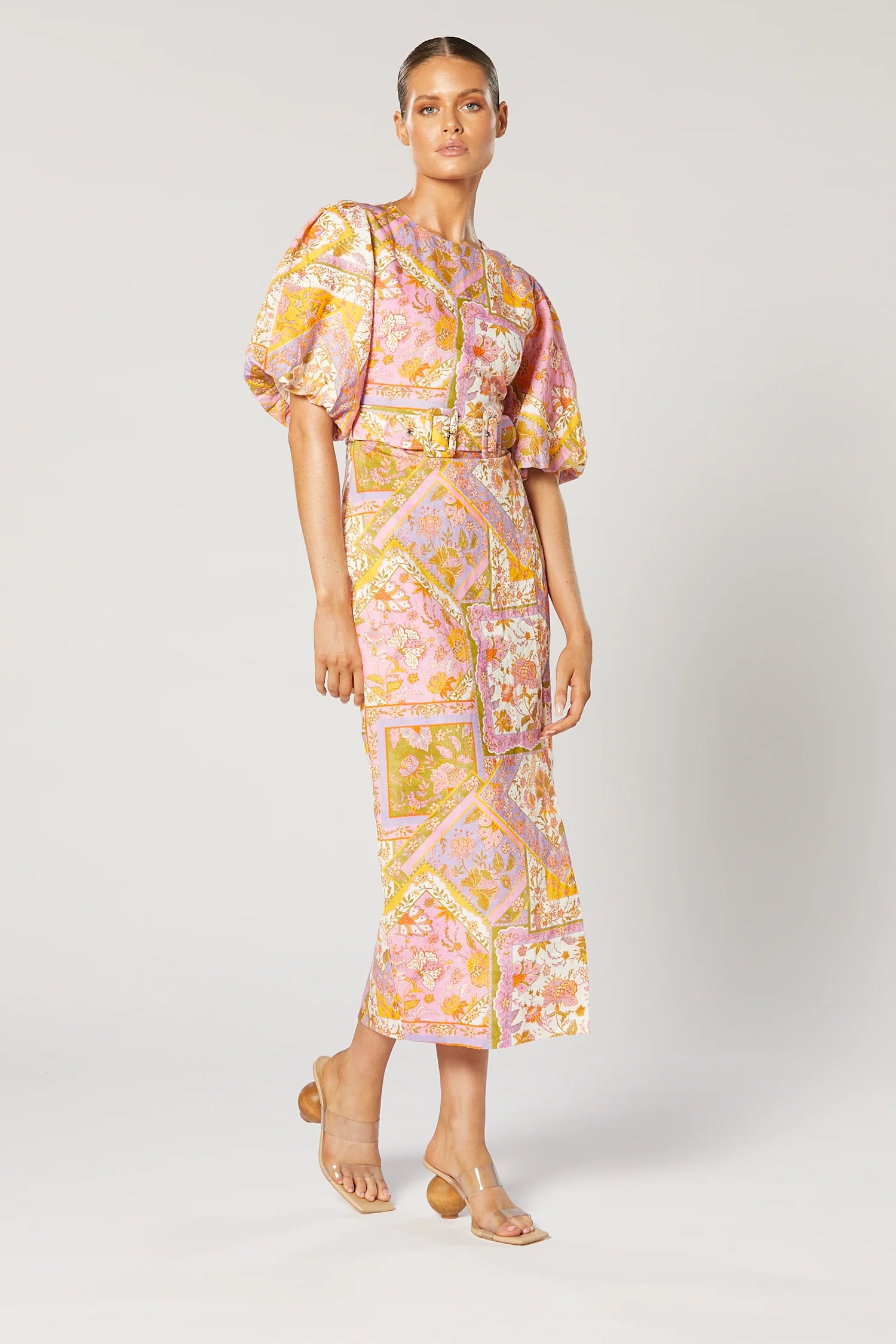 Winona Harlan Belted Dress - Paisley Print