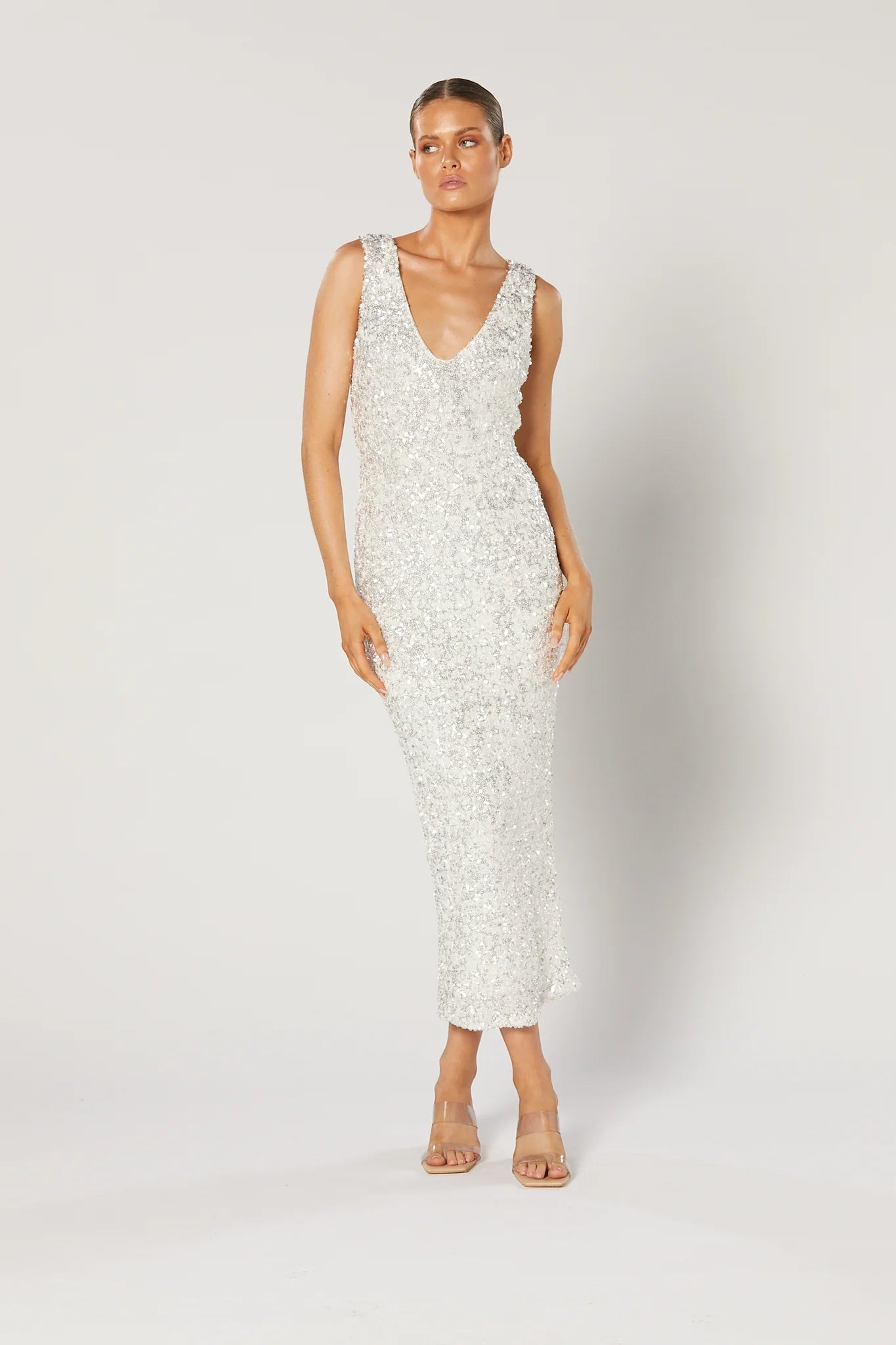 Winona Zeox Midi Dress - White